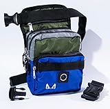 AkraCreations - Dog Training Thigh Treat Bag with Removable Insulated Sleeve and Multiple Compartments (Tactical Trio)