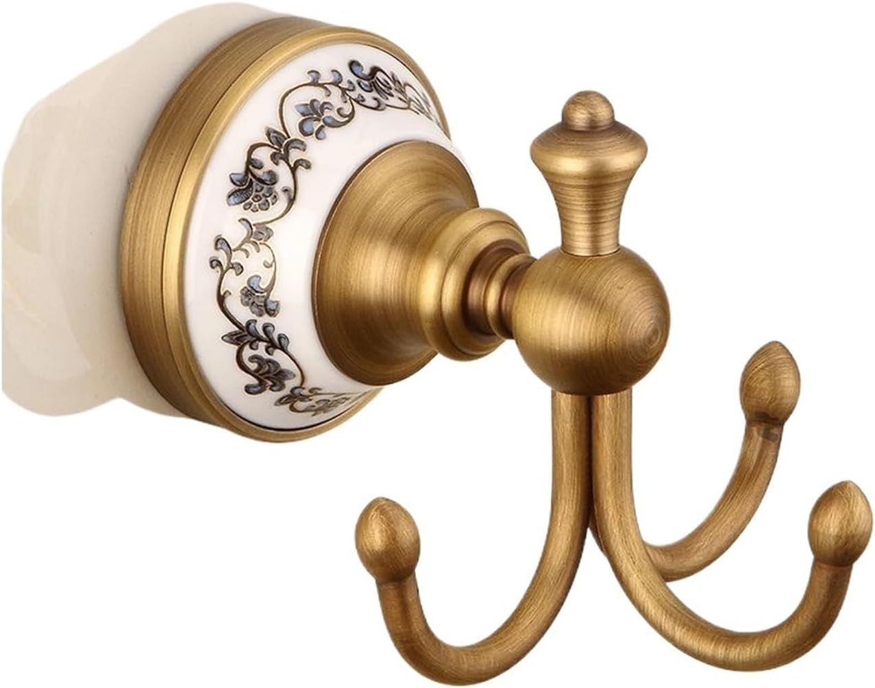 Porcelain Base Bathroom Hardware Set Towel Rack Toothbrush Holder Toilet Roll Paper Soap Dish Wall Mounted Bronze WB8803(1)