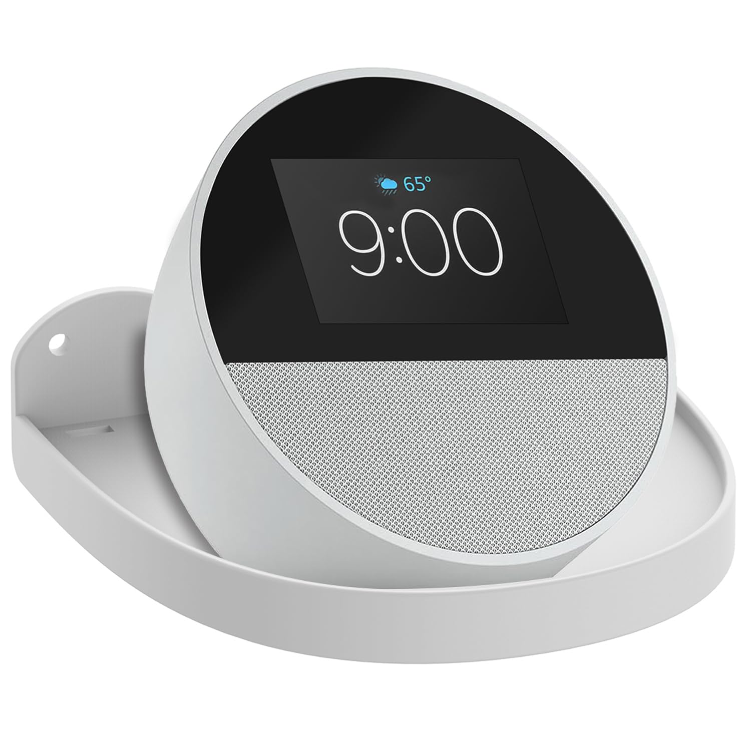 Support Echo Spot blanc sans vis avec gestion de câble intégrée et support mural compact - 8