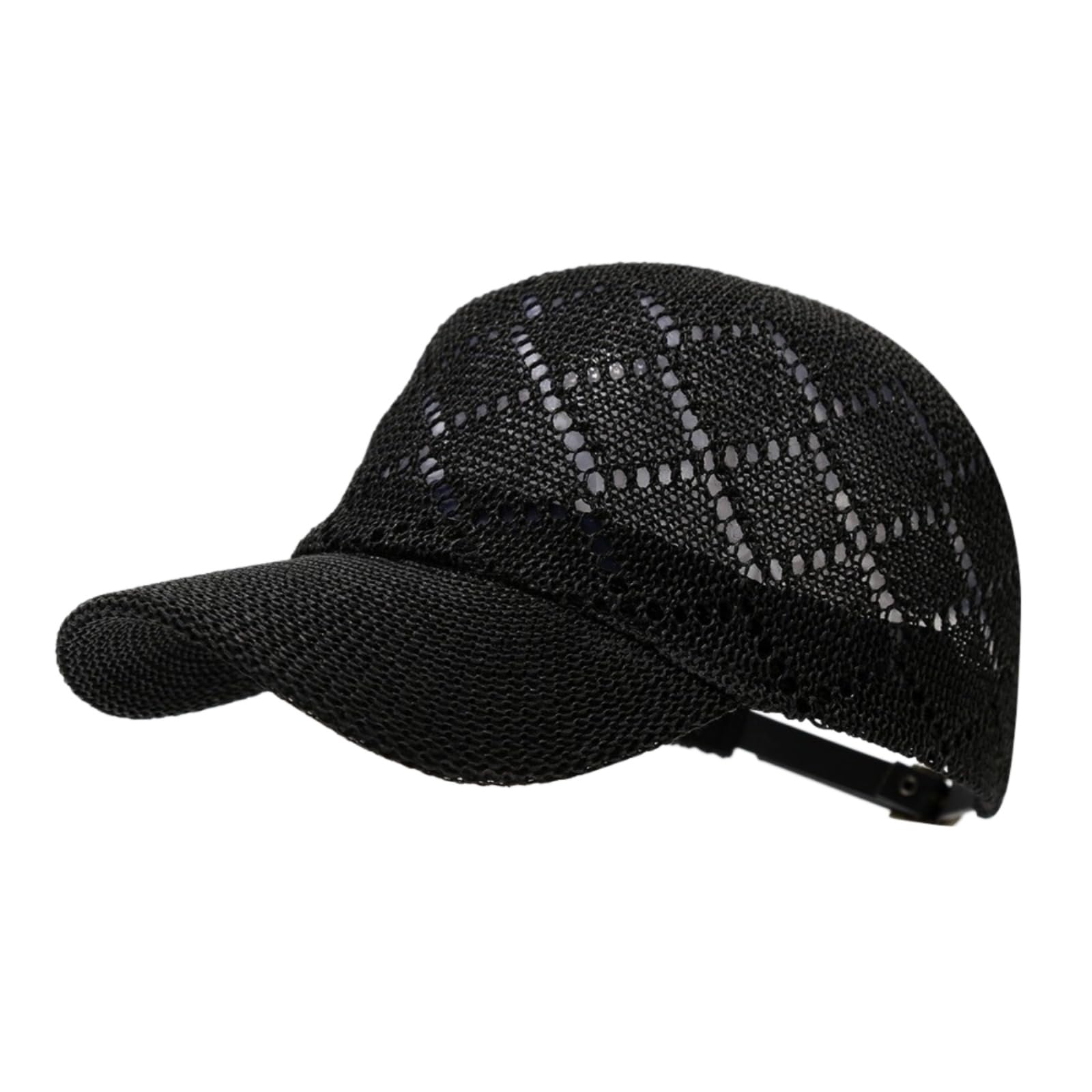 Cappellino da Baseball,Cappello Pescatore Cappello di Paglia Estivo Casual per Le Donne, Sole Regolabile La Spiaggia con Design Leggero Vacanze-Beige 1