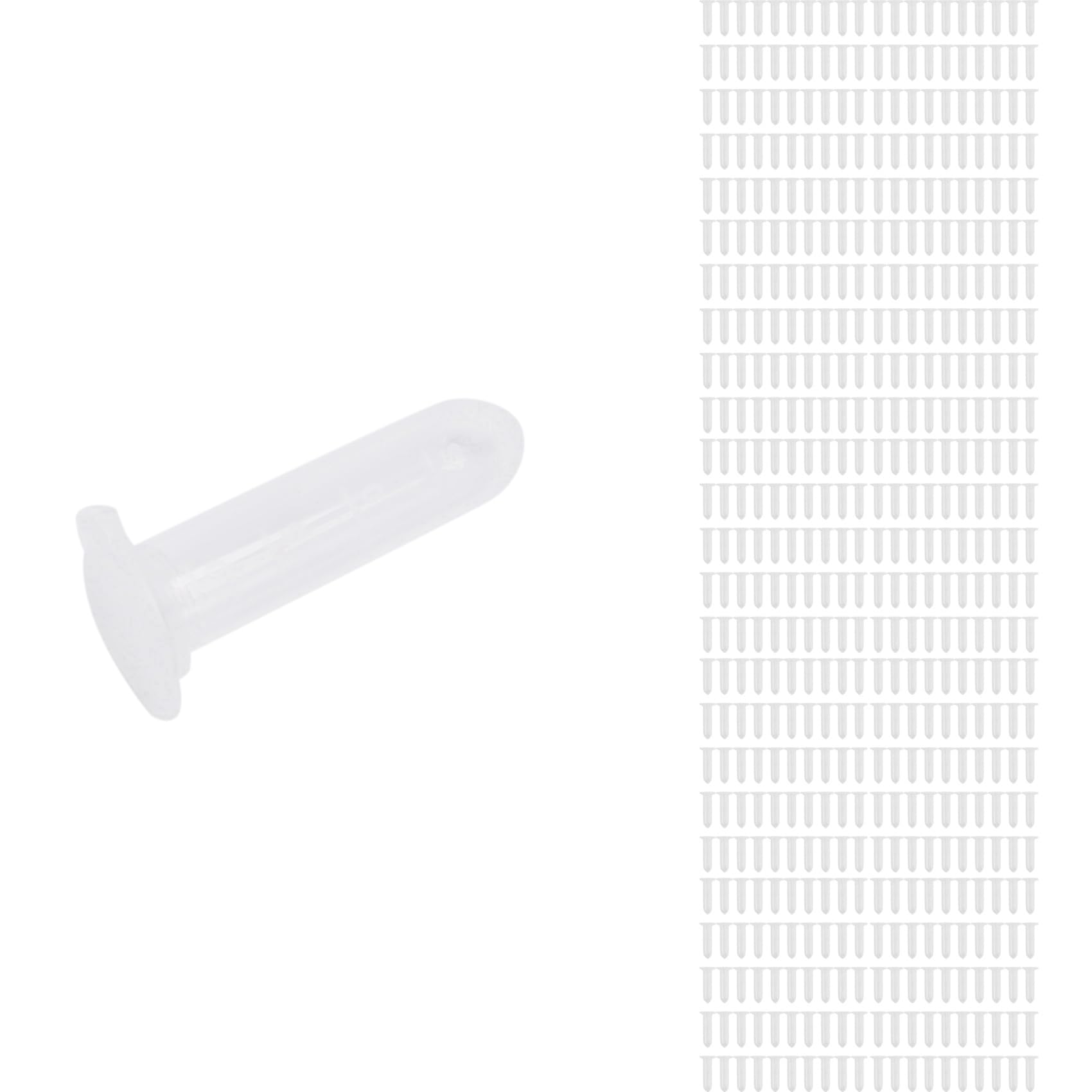 3000 Uds. Tubo de MicrocentríFuga de 2Ml, Tubo de Ensayo, Vial de PláStico Transparente, Contenedor de Viales, Tapa una PresióN para Almacenamiento de Muestras de Laboratorio