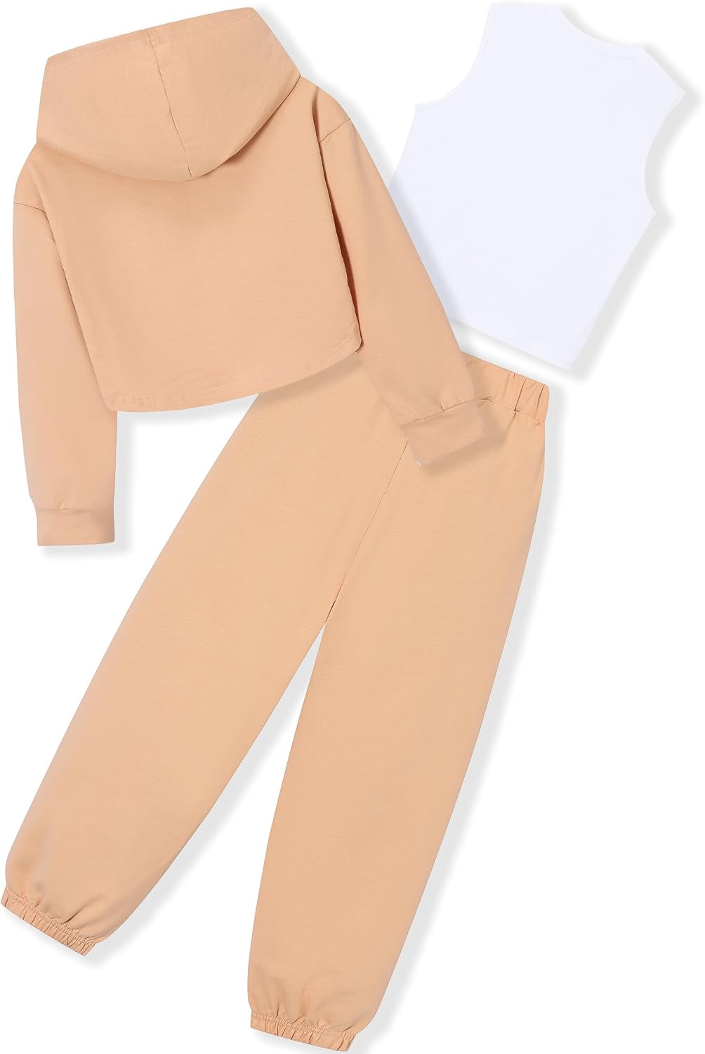 KIDLAGA Tween Girls 2PCS Outfit Short Sleeve Top + Flare Pants Summer Fall Casual Outfits Set for Teen Girls Clothes