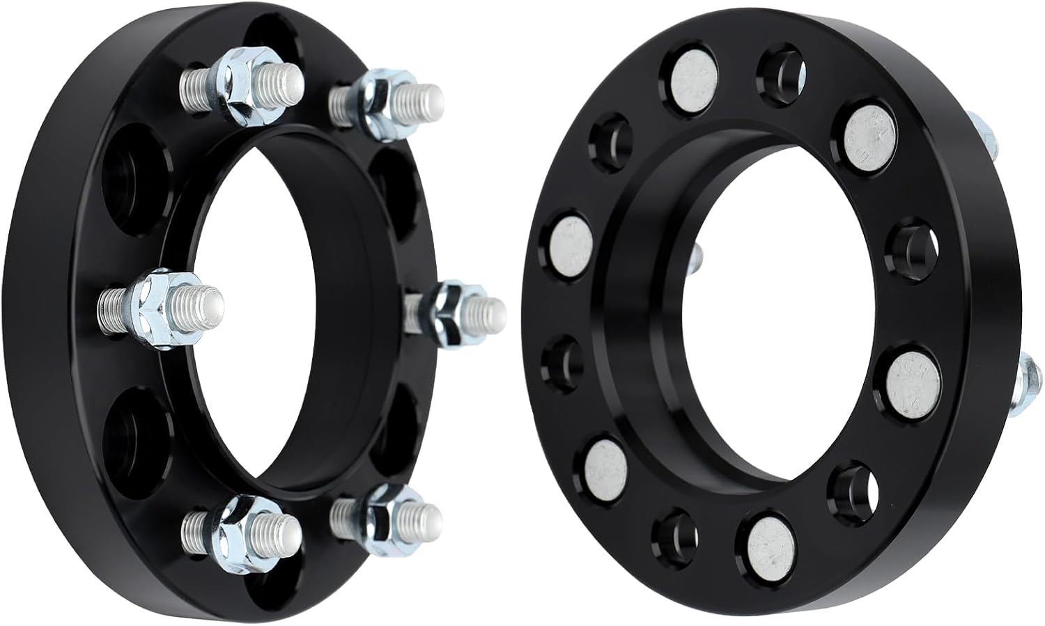 IRONTEK 6x5.5in Wheel Spacers (1" 106mm Hub Bore M12x1.5 Studs) Fit for Lexus GX460 10-22 / GX470 03-09, for Toyota 4Runner 96-24/ Sequoia 01-07/ Tacoma 02-22/ Tundra 00-06, Real Forged Spacers