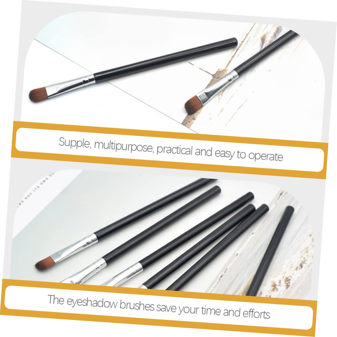 KALLORY 3sets Professional Eye Shadow Brush Set Eyeshadow Brush Kit Eyebrow Concealer Makeup Set for Women 25pcs*3