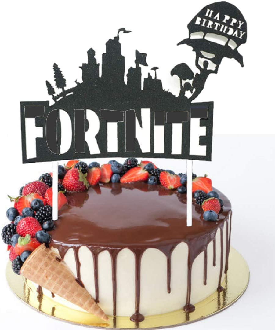 LONELILICOLtd Video Game Birthday Cake Topper for Party Decorations.