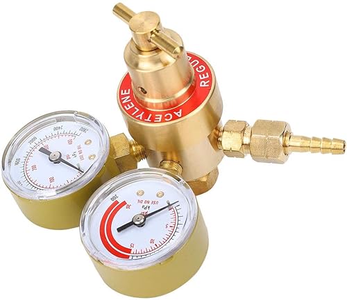 Miniatura 9 de Calibre regulador de acetileno rosca hembra CGA200 medidor de regulador de gas para uso industrial comercial