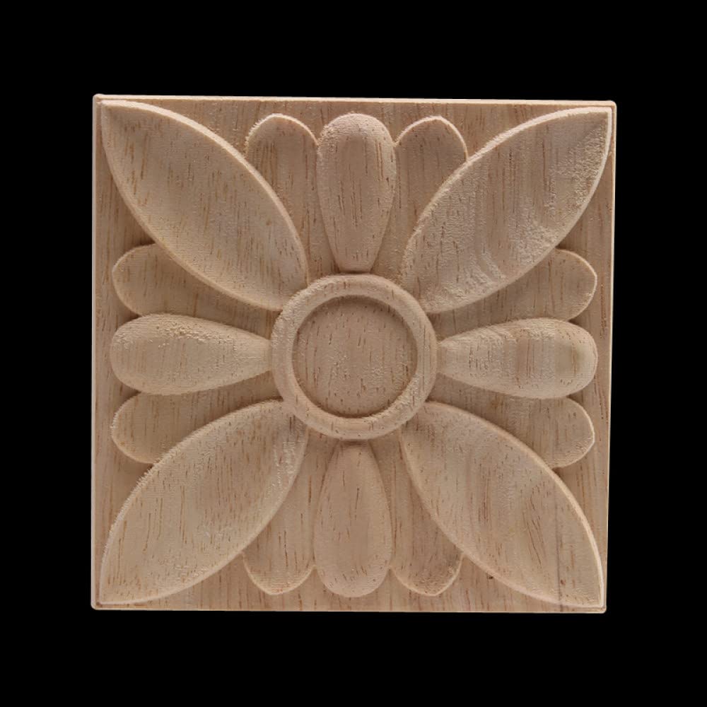 Cadre bois motif fleur décoration murale naturelle salon applique B113