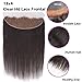 MY SHINY WIGS Real HD Lace Frontal 13x4 Ultra Thin Swiss HD Lace Bleach Knots Frontal Closure Virgin Human Hair Pre Plucked with Baby Hair Undetectable & Invisible Lace Straight 14 Inch