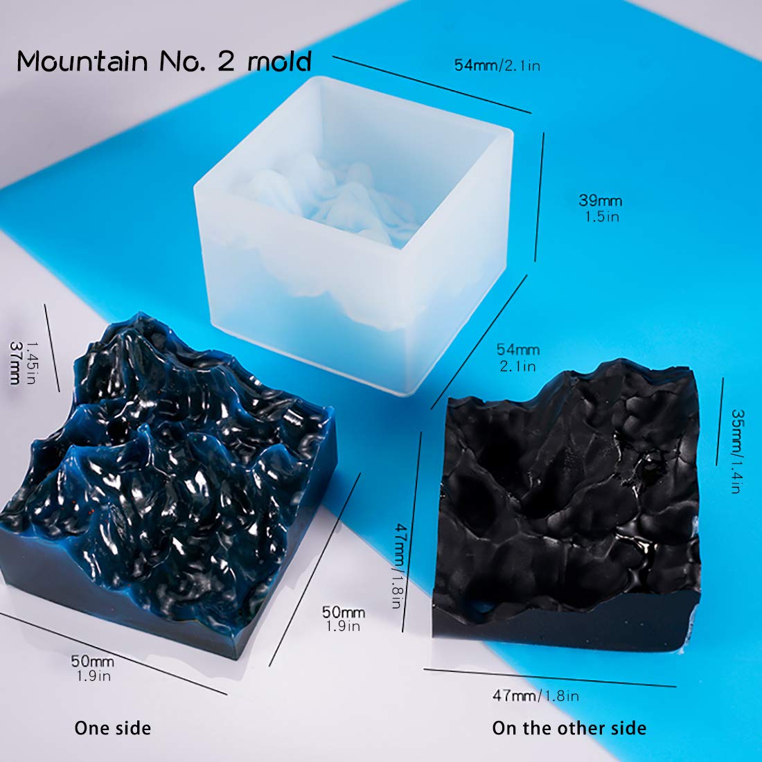Amazon.co.jp: FineInno 山 逆世界 峰 両面利用 シリコンモールド