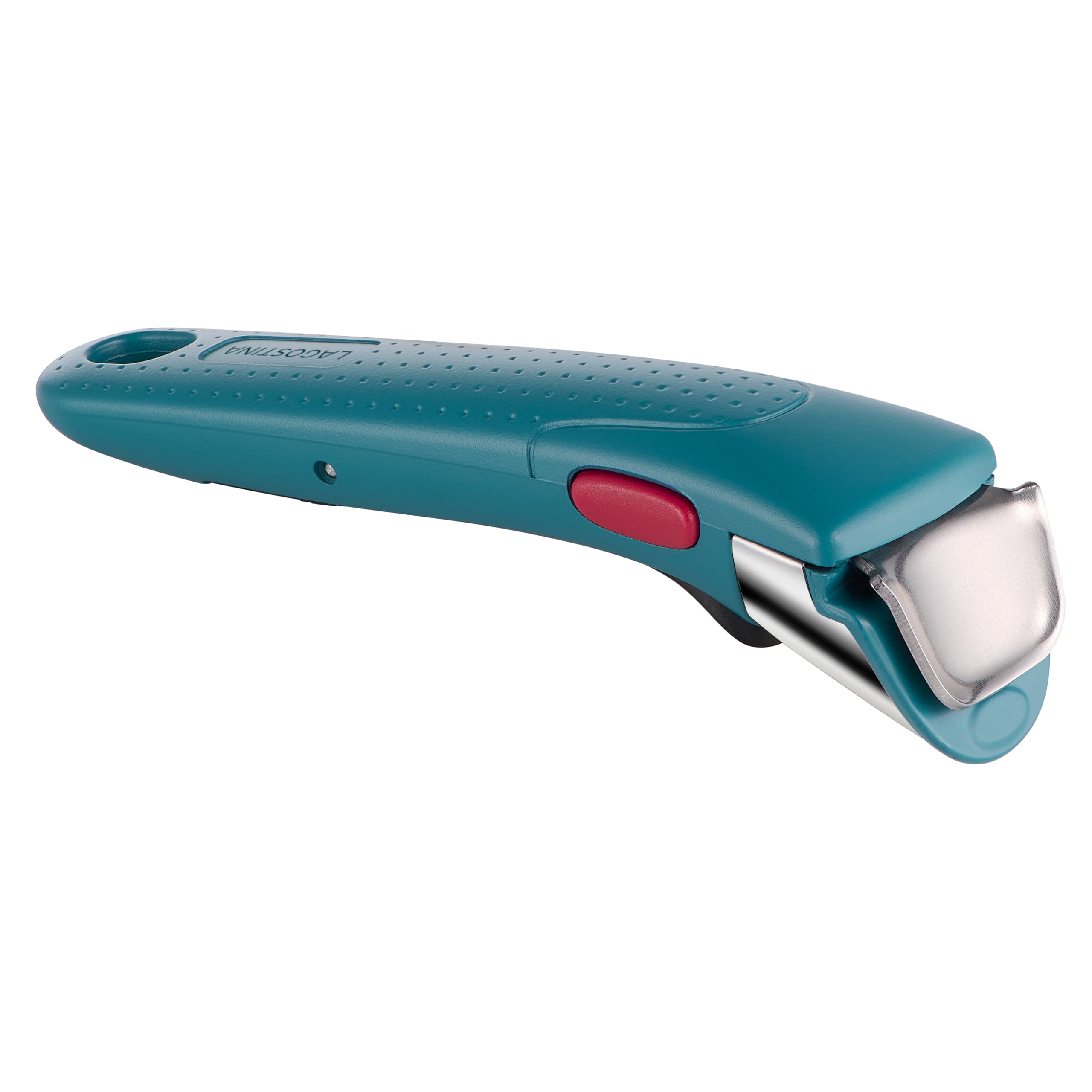 Lagostina Ingenio Manico Rimovibile Resistente fino a 10kg, Design Ergonomico dal Fissaggio e Sicurezza Totali, Compatibile con i Corpi Pentola Ingenio, Color Petrolio