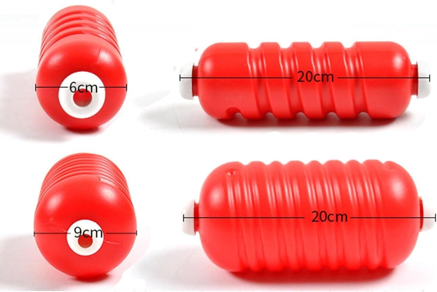 Pool-Bahn-Teiler, Pool-Bahn-Teiler, Sicherheitstrennseil und Schwimmleine für Schwimmbäder zum Unterteilen der Schwimmbahnen (Rot - 6 cm, 1 m)