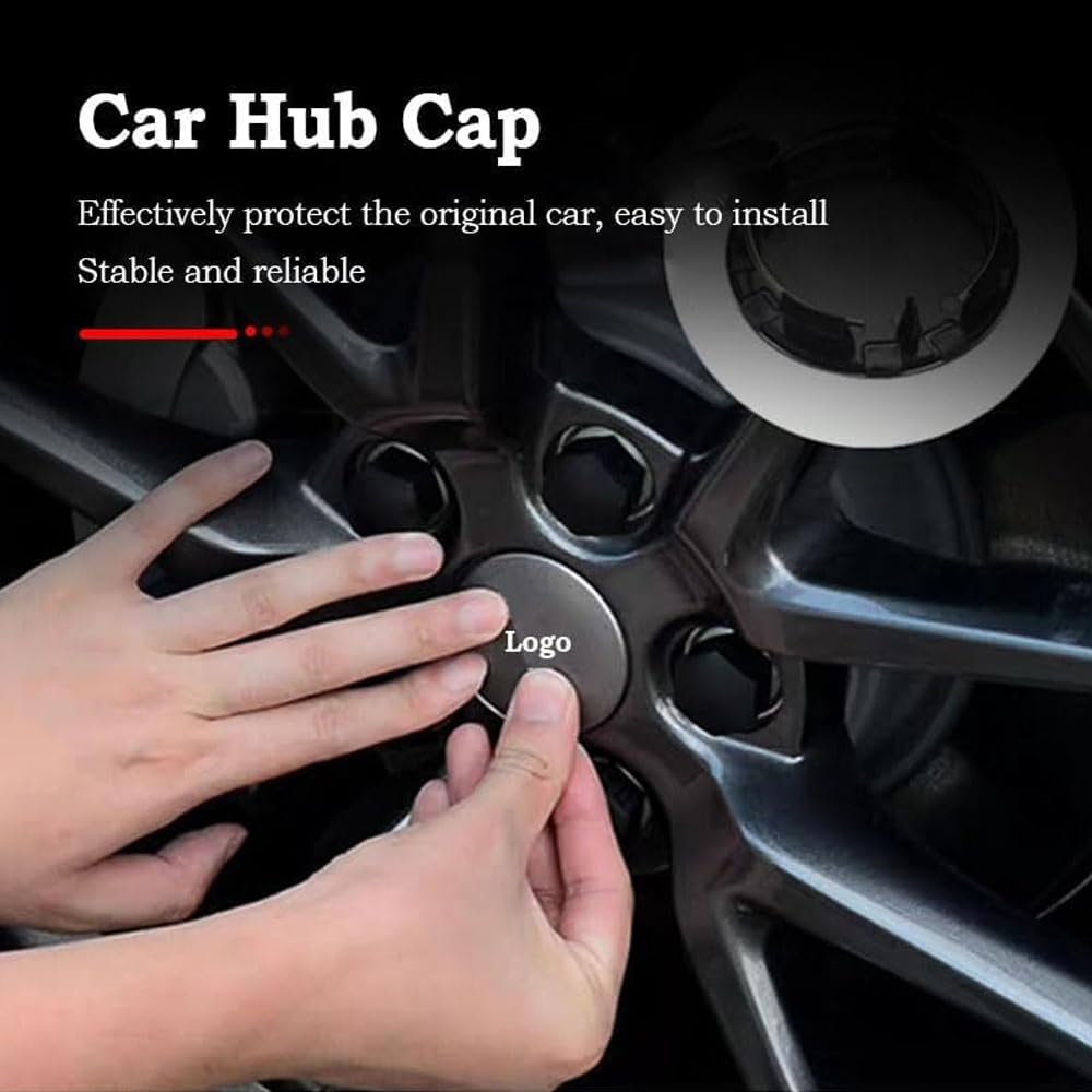 4 Coprimozzi Per Citroen DS3 2009-2014 | Diametro 60mm, Rosso Con Logo - Lega Di Alluminio - Foto 14