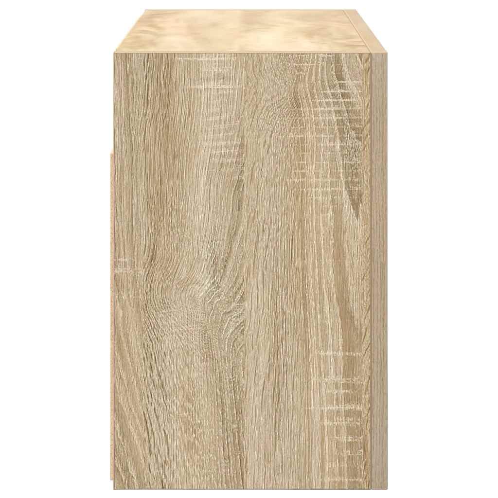 vidaXL Mobile da Bagno Rovere Sonoma 60x25x40 cm in Legno Multistrato, Armadio a Muro da Bagno, Armadio da Bagno a Muro, Armadio da Bagno a Parete