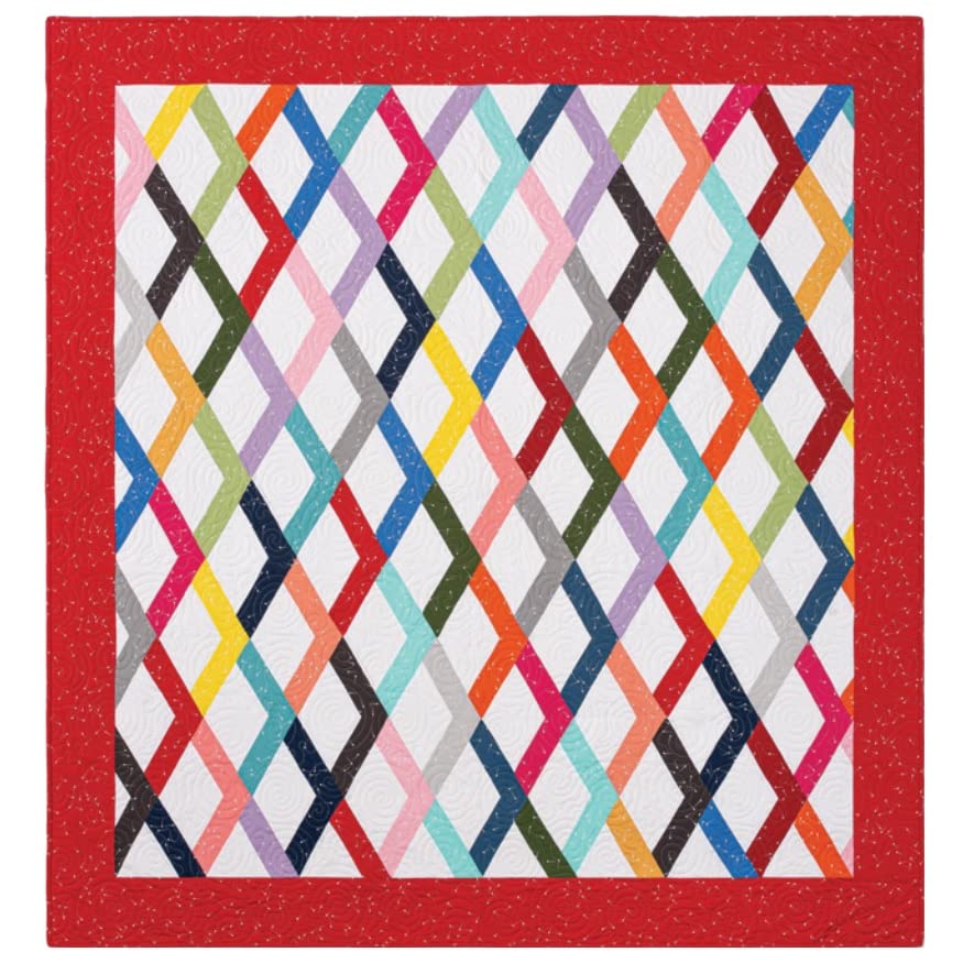NBEADS 6-Piece Rhombus Quilting Template Set - Acrylic, Multiple Sizes With Ring For Storage - View #7