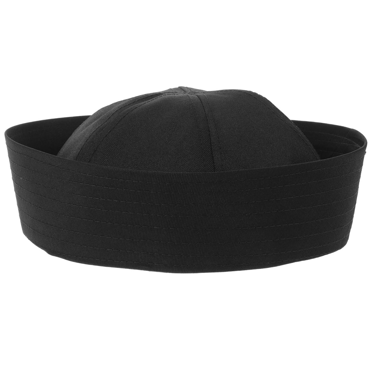 Healeved Sailor Captain Hat for Adults and Comfortable Soft Fabric Nautical Theme Party Cosplay Performance Black Boat Captain Hat for Women Men