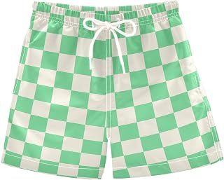Checkerboard Multicolor (50) Boys Swim Trunks Toddler Swim Shorts Swimsuit for Beach Hawaii Vacation 2T