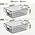 4 Pack [ XXXL Large ] STACKABLE Wire Baskets for Organizing - Pantry Storage and Organization Metal Bins for Produce, Food, Fruit - Kitchen Bathroom Closet Cabinet, Countertop, Under Sink Organizer