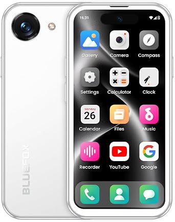 Miniphone NX1 4Inch Android 15 Unlocked Mini Smart Phone 4+64GB White