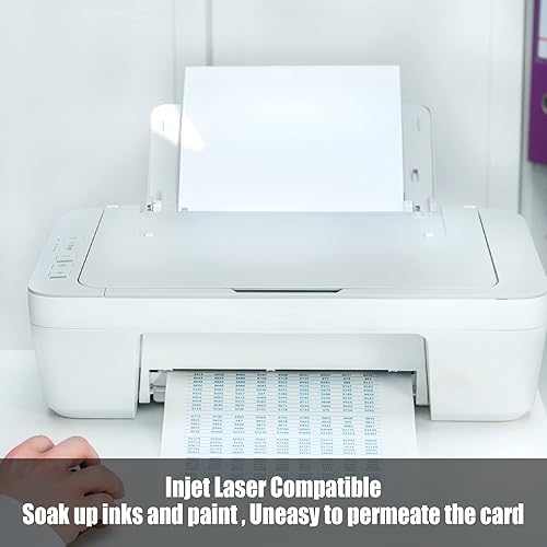 Miniatura 3 de Eaasty 50 Sheets White Cardstock Paper 11'' x 17'' Thick Cardstock Large Printer Paper Blank Thick Cover Stock Paper for Inkjet or Laser Printers