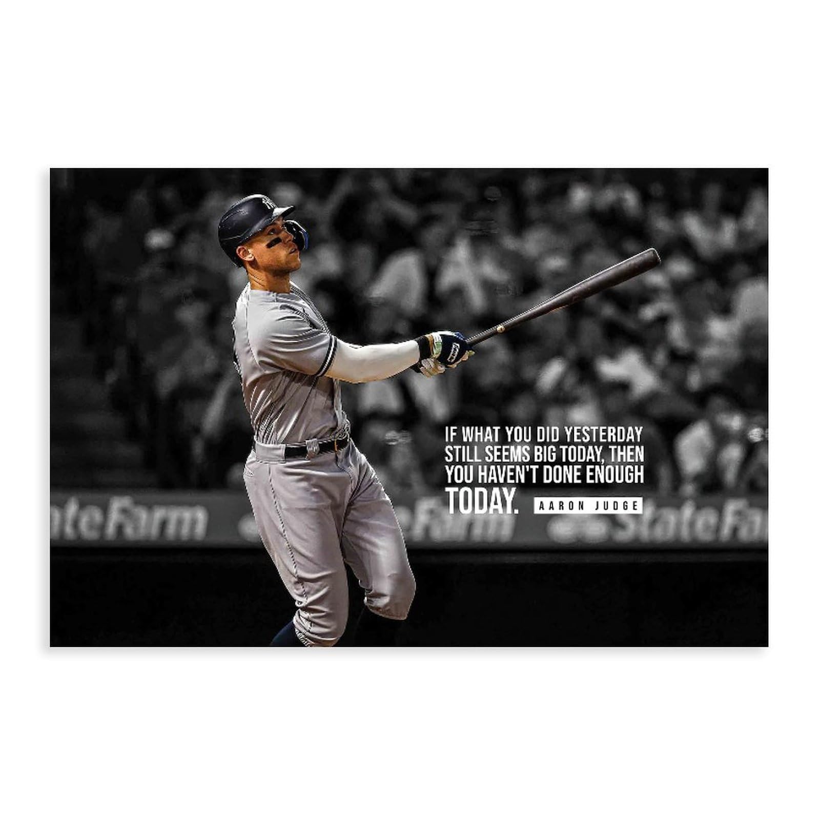 LVTFCO Aaron Judge Poster For Boys Bedroom Baseball Posters Paper Signed Canvas Wall Art Unframe-style 12x18inch(30x45cm)