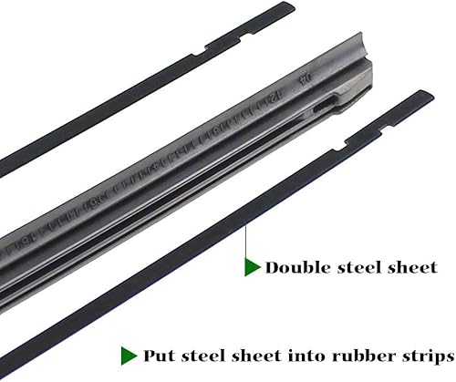 Miniatura 5 de Escobillas Bemost de calidad para limpiaparabrisas de vehículo, reemplazo de bandas de caucho natural, Negro