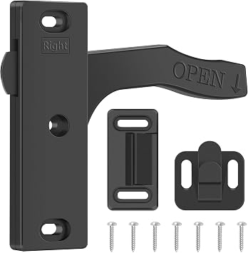 All Metal RV Screen Door Latch Right Hand, Zinc Alloy Screen Door Handle Latch Replacement Kit for RV Camper, Motorhome, Travel Trailer