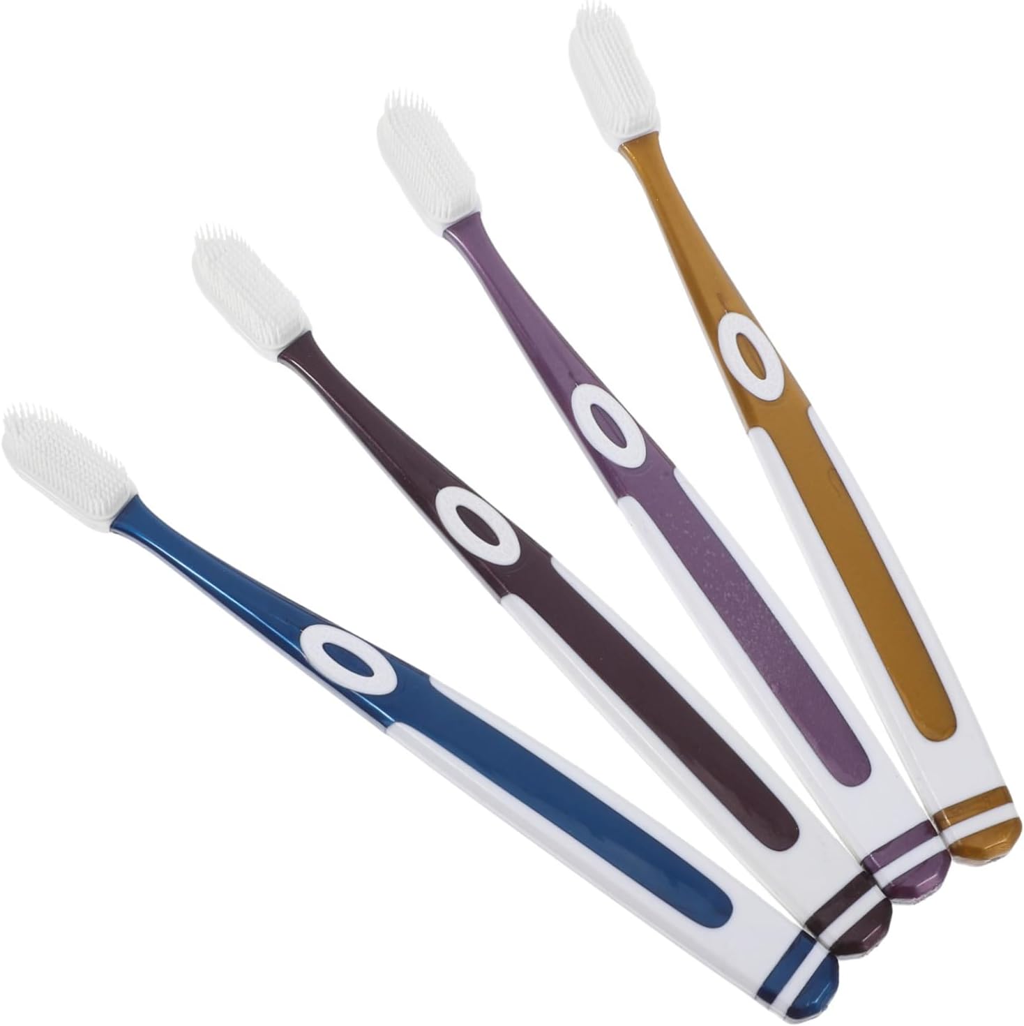 Toothbrush Replacement Heads 4pcs/ Soft Silicone Bristles Nano Technology for Deep Cleaning Adult Oral Care at Home