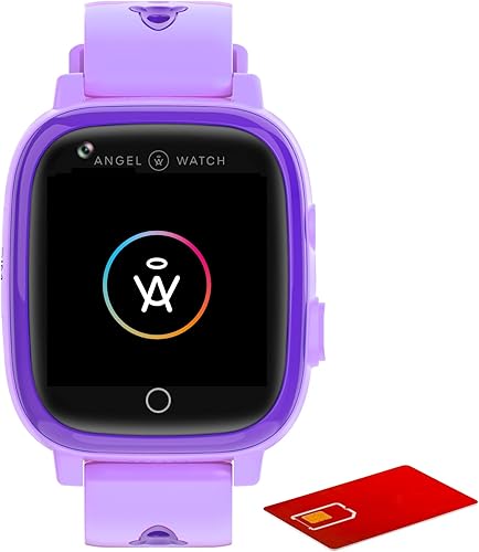 Angel Watch Reloj inteligente para niños con tarjeta SIM gratuita. Reloj de teléfono impermeable para niños, rastreador GPS, SOS, audiovideo remoto,