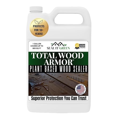 Seal It Green® - Sellador de madera ecológico a base de plantas que protege e impermeabiliza todo tipo de madera. Protección de núcleo de madera de