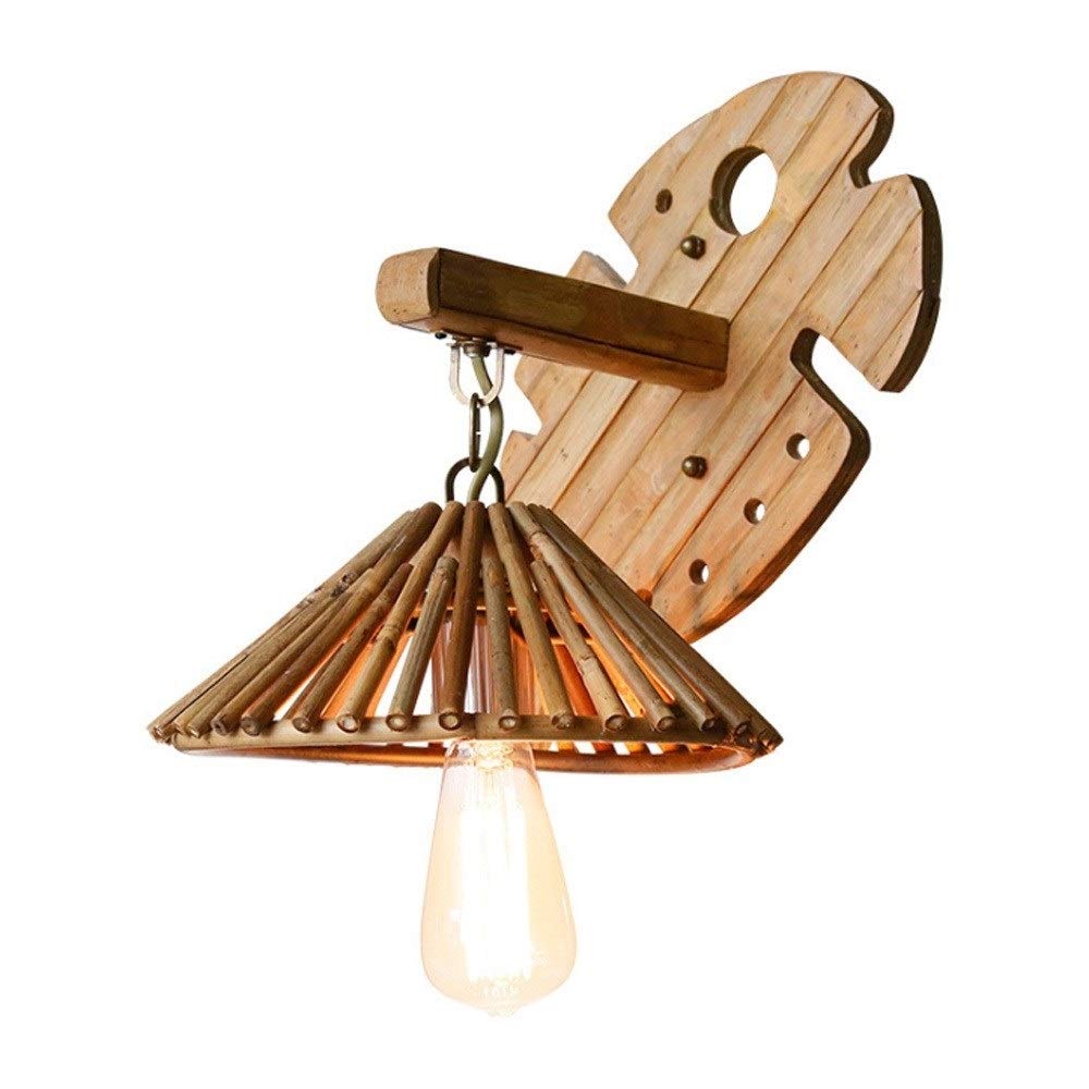 Lampe de bambou pour chambre et hôtel au style simple rustique