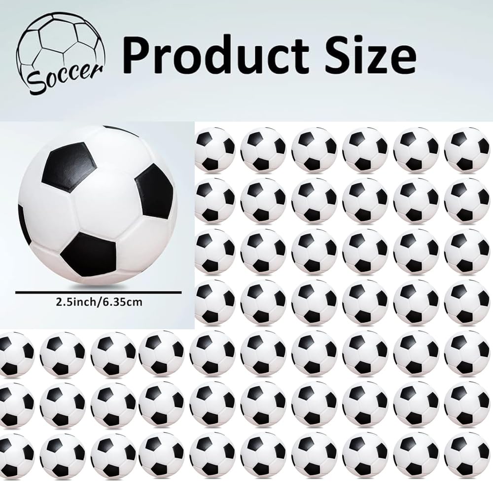 6 Stück Mini Fußball,6.35cm Mini Schaumstoffbälle Kinder Erwachsene