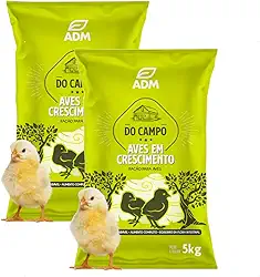 Kit 2 un 5kg DO CAMPO AVES EM CRESCIMENTO Ração para Aves