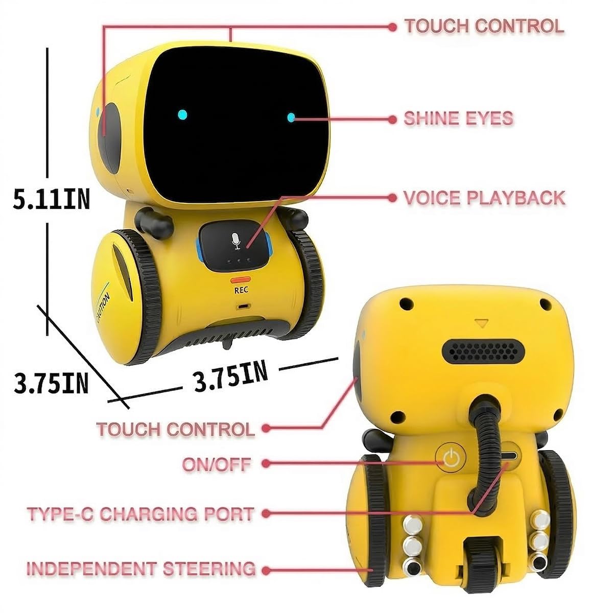 Amazon.co.jp: 98K ロボットおもちゃ 女の子 男の子 充電式 音声
