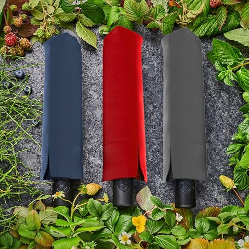 Image of Knirps A.200 Medium Duomatic Windproof Umbrella for Adults - Automatic Open Close 38.5 inch Canopy, Travel Case Included