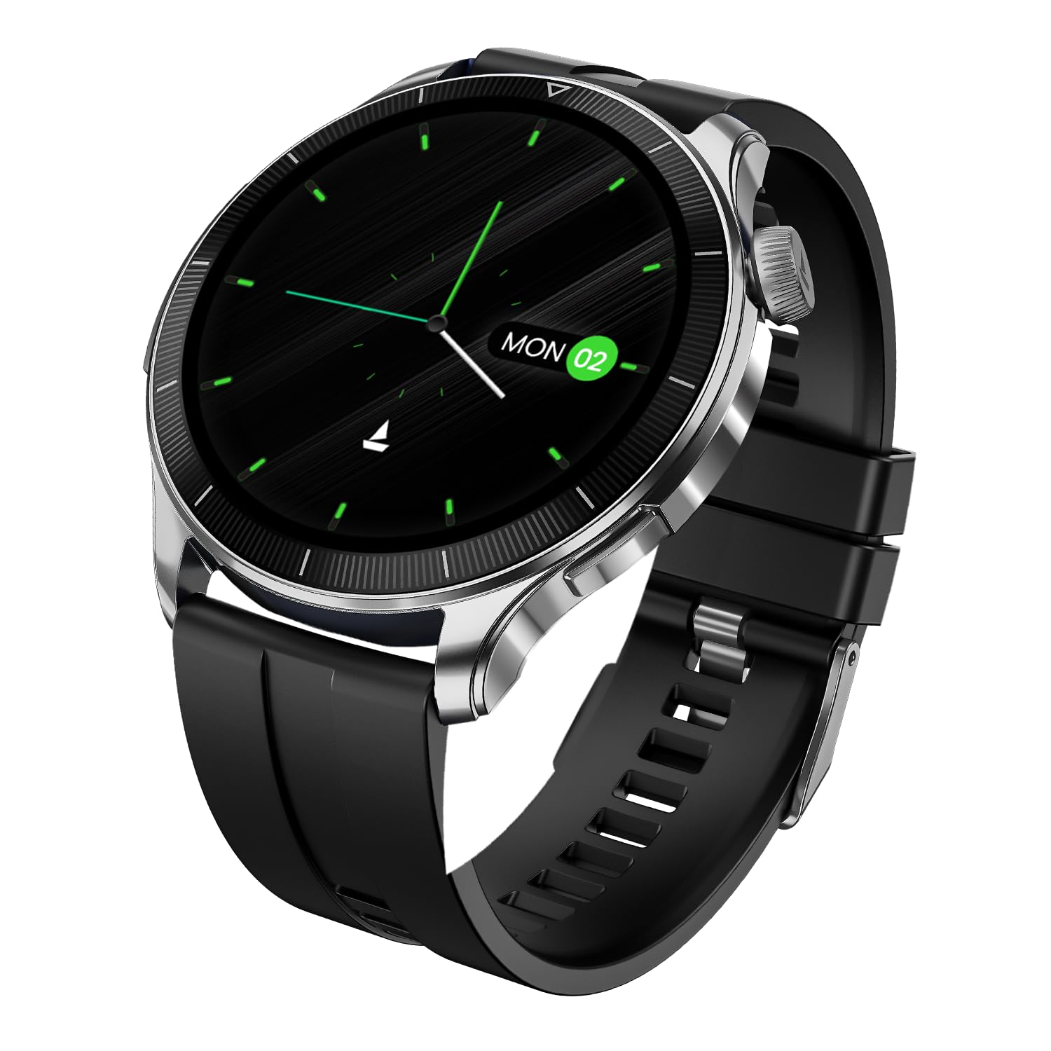 boAt Chrome Eon, 1.43” (3.63 cm) AMOLED Display, AI Coach Health Insights,Advanced S1 Processor,Auto Heart Rate, HRV,VO2 Max, Stress, TBT Navigation, IP68, Smart Watch for Men & Women (Sterling Black)-image-4