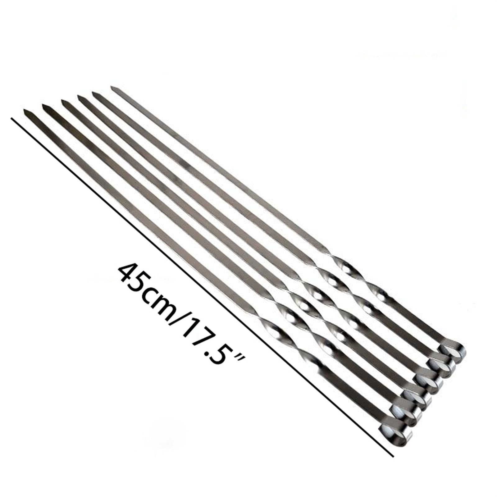 Brochetas de Kebab, brochetas Carne for Barbacoa, trozos, palitos Asar Acero Inoxidable for, Picnic al Aire Libre(10 Pcs)