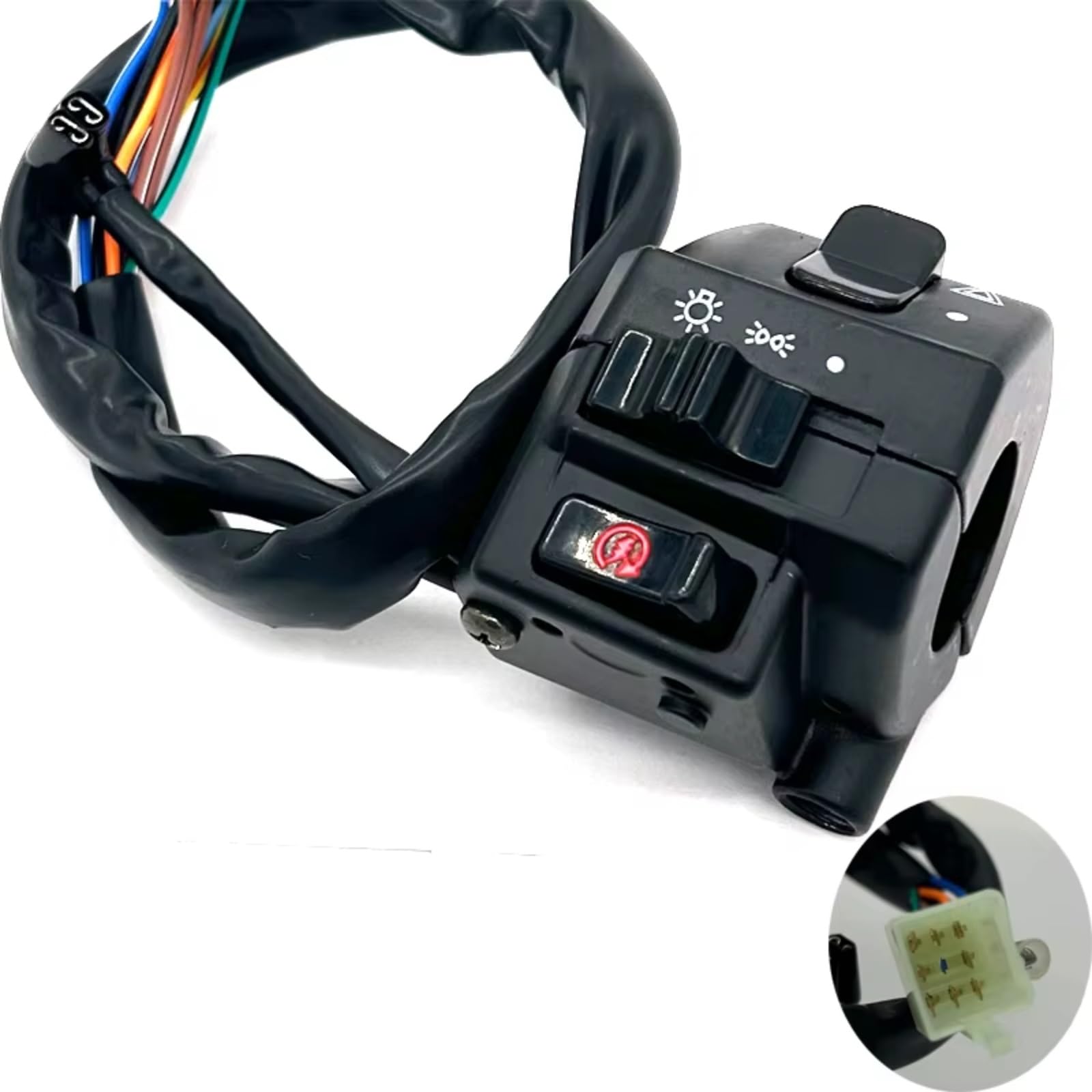 Controlador De Luces Motocicletas 7/8" 22MM, para Botones De Control De Faros De Señal De Giro Universales, Claxon De Moto