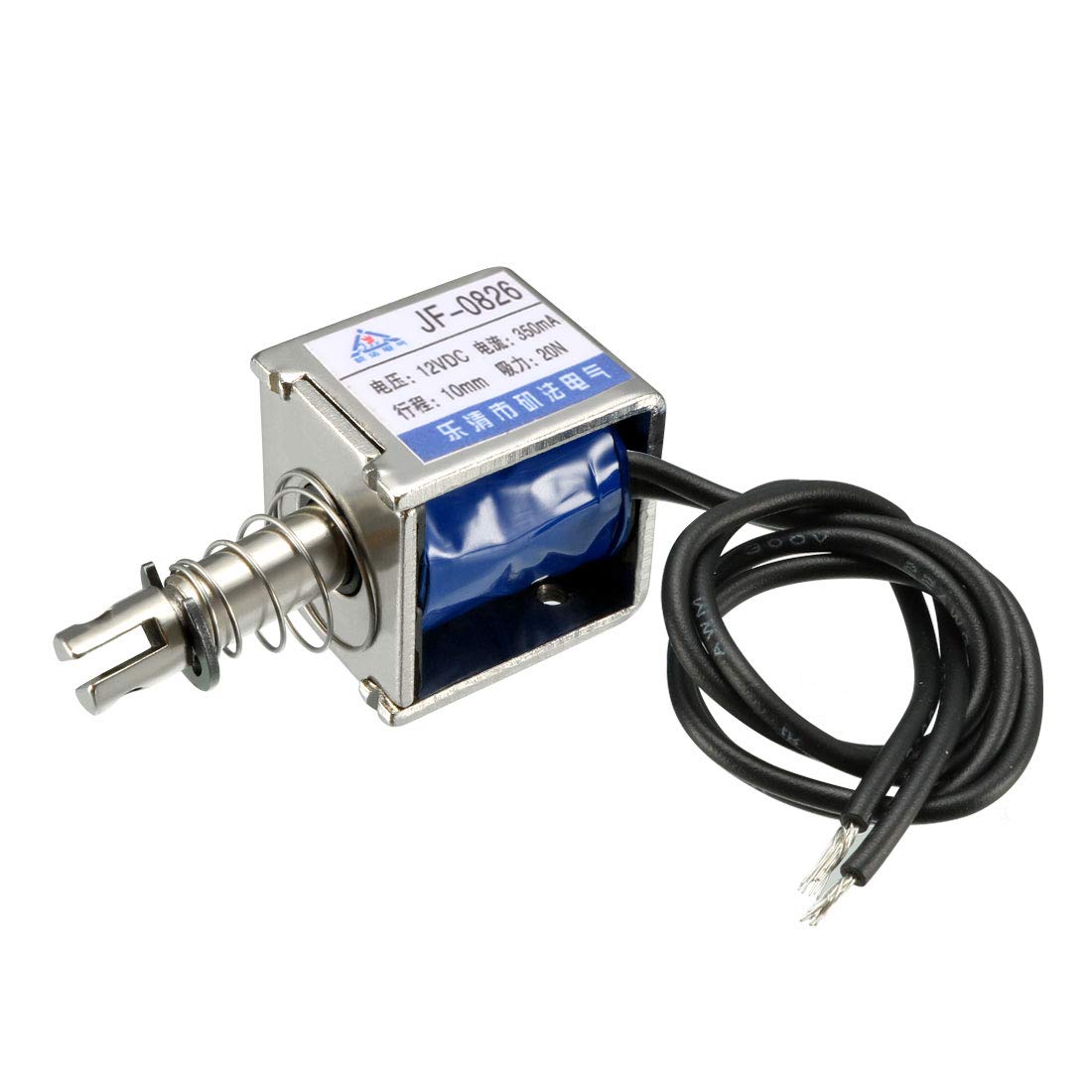 Uxcell DC 12V 2A Feder-Linear-Solenoid – 10mm Hub Produktbild-Vorschau 2