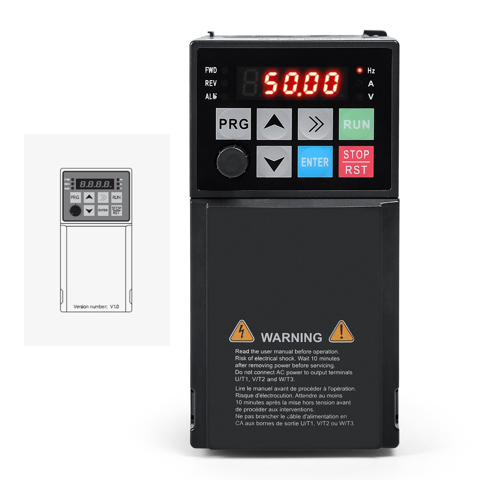DEWIN VFD-variabele frequentieaandrijving, 1,5 kW 220 V, eenfasige