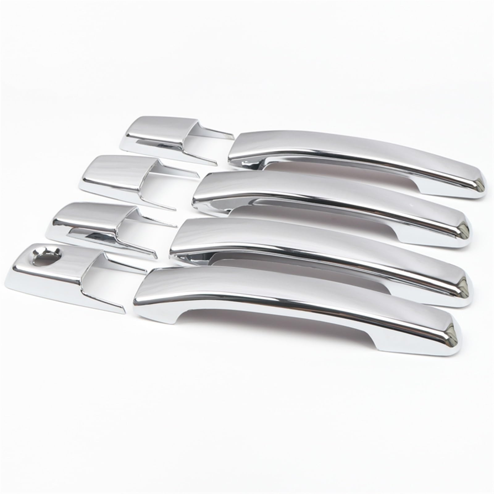 NOHEEU for Mitsubishi for Pajero V80 V93 V95 V97 V98 Chrome Exterior Door Handles & Bowls Frame Cover Trim Car Styling(B)