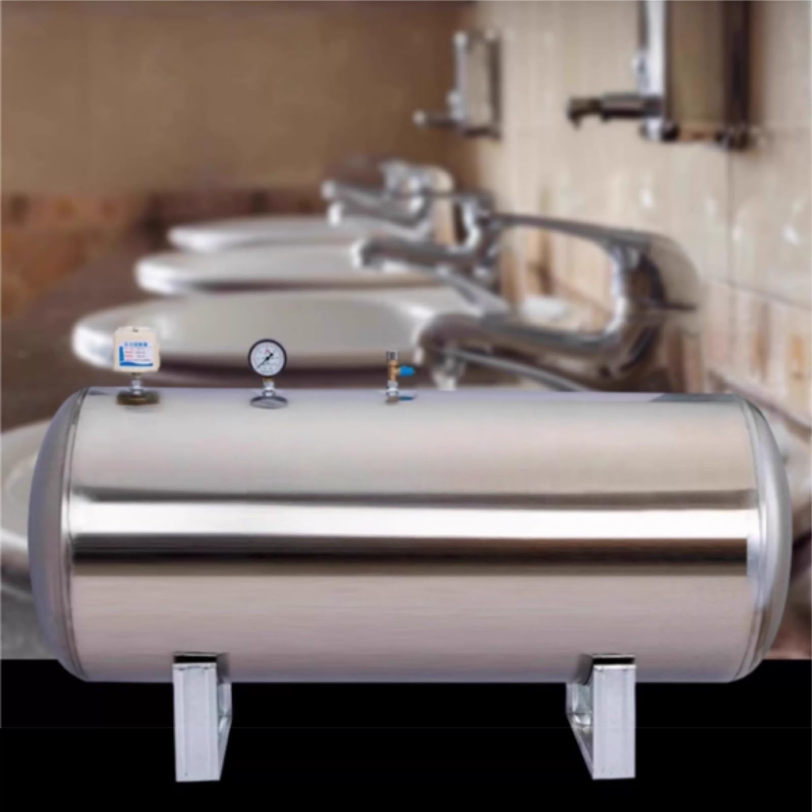 Horizontaler Automatischer Druckbehälter,vollautomatischer Druckwasserspeicher,geeignet Für Die Wasserversorgung In Haushalten,in Der Landwirtschaft Und In Der Industrie(250L/66.1Gal)