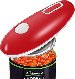 Electric Can Opener Smooth Edge Handheld Can Opener One Touch Switch Can Opener Portable Cordless Electric Can Opener Safety for Arthritic for Most Cans