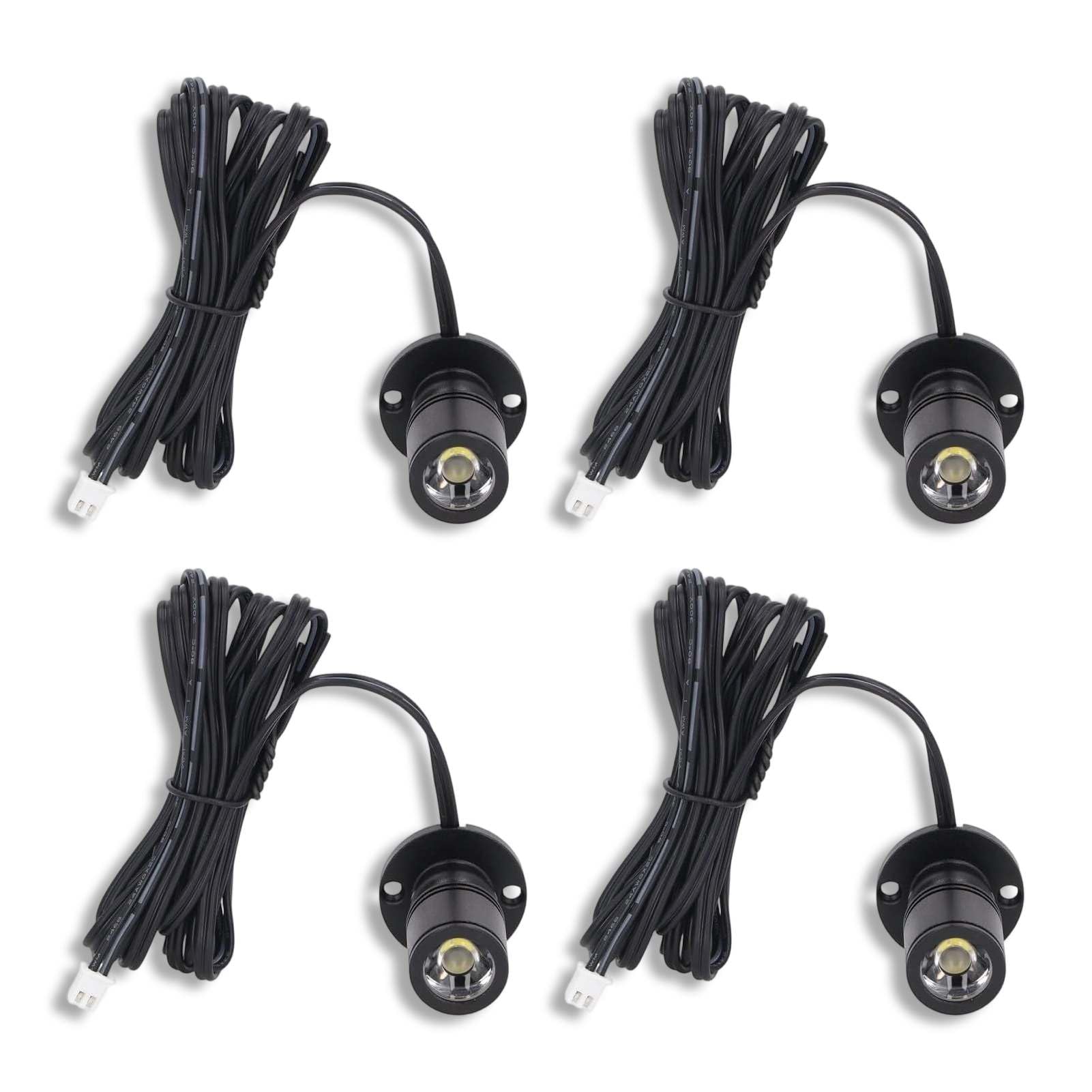 Jwthee 4PCS Dimmable LED Mini Spotlight, 5v LED Spot Light Jewelry Showcase Display Lights USB Cabinet Lights Closet Spotlight for Jewelry Showcase Model Display (Netural Light)