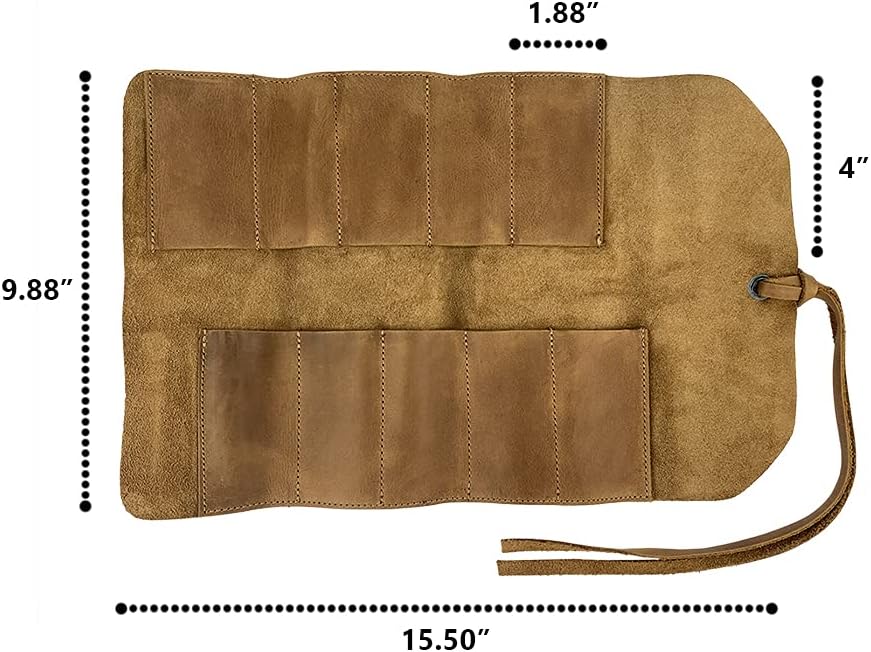 Uр Tо 40% оƒƒ Hide & Drink, Rustic Leather Small Tool Roll Up Bag (10 Slots), Portable Carry On Pouch, Workshop Storage, Woodworking Tools Organizer, Vintage, Handmade - (Single Malt Mahogany) Tор Brаndѕ Hide & Drink, Rustic Leather Small Tool Roll Up Bag (10 Slots), Portable Carry On Pouch, Workshop Storage, Woodworking Tools Organizer, Vintage, Handmade - (Single Malt Mahogany)