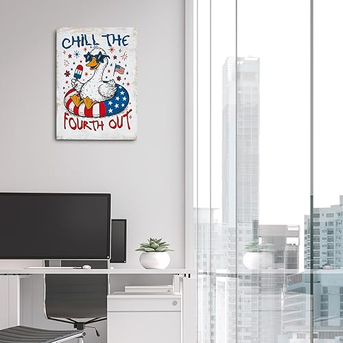 Miniatura 6 de Divertida decoración de ganso de animal, regalo para amantes de los gansos, decoración de pared, arte de pared, arte de pared, Día de la