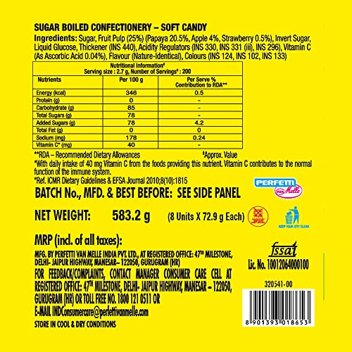 Image of Alpenliebe Juzt Jelly, Fruity Bears Pouch Pack, 540 Gram /583.2 Gram (Weight May Vary)