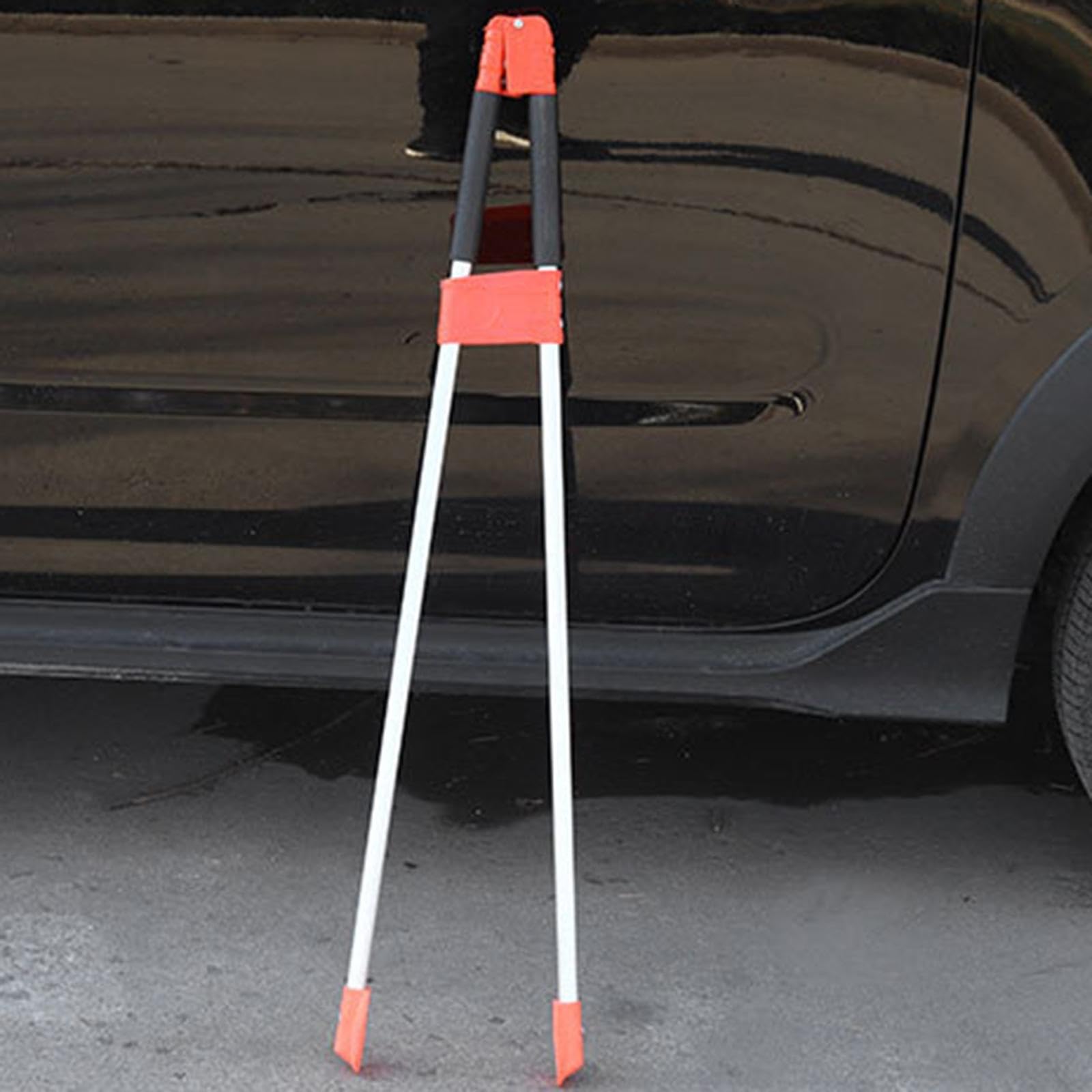 Baoblaze Recogedor de Basura Ligero, Antideslizante, versátil, Herramienta de Asistencia para el Alcance, Pinzas para Limpiar Hojas de jardín, Rojo