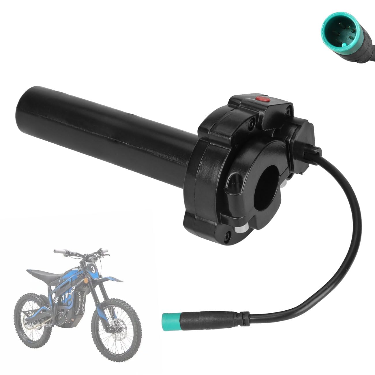 Photo 1 of Throttle Handle Twist Grip for Talaria 5 Pin 5-Wire Interface for Talaria Sting MX3 MX4 MX5 Electric Dirt Bike Black