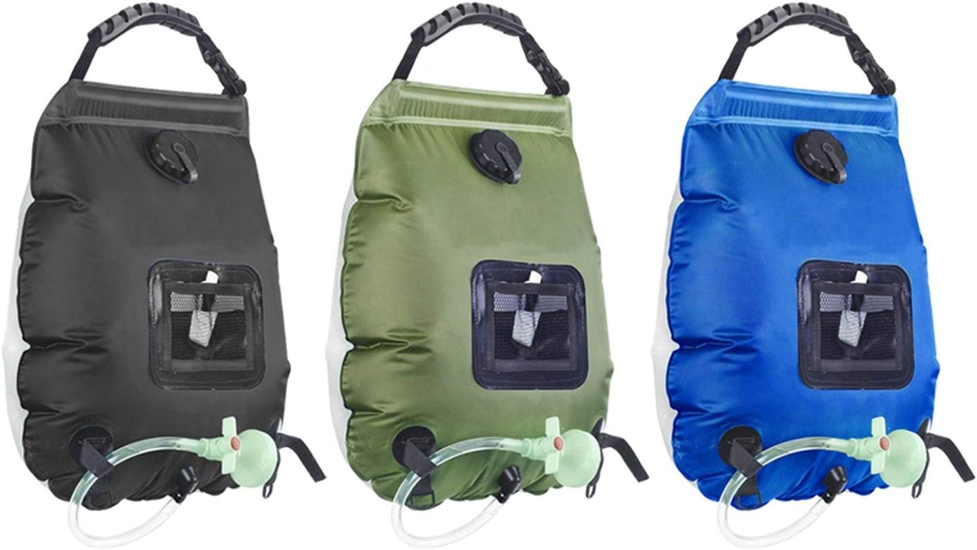 Portable Outdoor Camping Plus Hot Shower Bag Shower Bag Set 20 Liter Solar Water Portable Heating Folding Bag