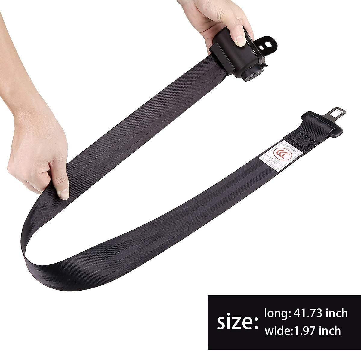 9.99WORLD MALL 4 Pack Universal Retractable Golf Cart Seat Belts Kit for EZGO, Yamaha, Club Car, Go Kart, UTV, Buggies and Bus-Set of 4 : Automotive